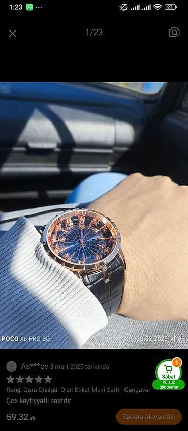 Salam, premium saatdir, (kraln 12 şovelyesi)uzagdan belə seçilir