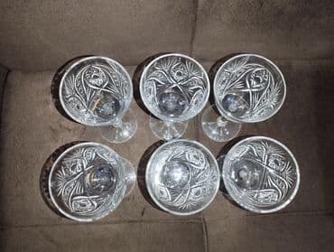 servant qablari: Qədəhlər, Xrustal, 6 ədədli dəst — 4