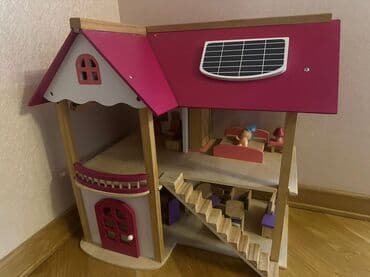 Taxta Kukla Evi – iki mərtəbəli, açıq planlı model Ciddi alıcılara