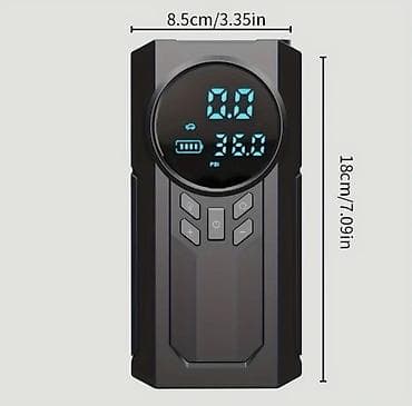 Nəqliyyat: Akkumulyatorlu 3‑ü‑1 Kompressor Funksiyalar: - Nasos: təkər, top — 5