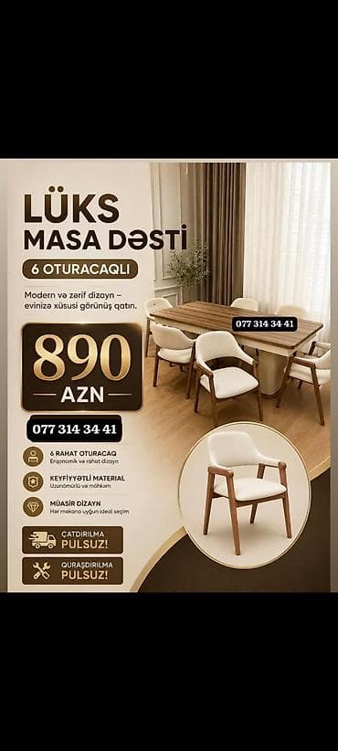 metbex stul: Evez Stolları – rahatlıq və zəriflik bir arada - Yemək masası və — 2