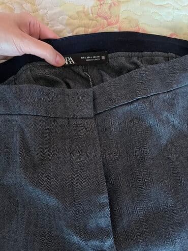 şalvar modelleri 2022: Şalvar, Zara, L, rəng - Boz — 3