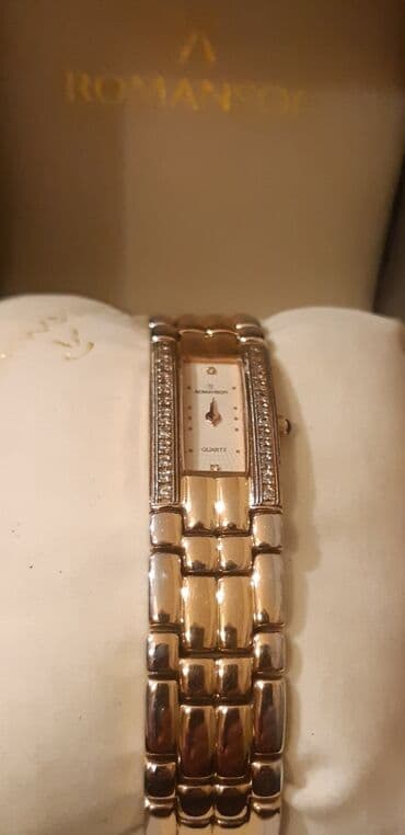 электронные часы: İşlənmiş, Qol saatı, Romanson, rəng - Qızılı — 2