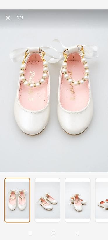 Məhsul: Qız uşaqları üçün zərif baletka ayaqqabıları Razmer 29 du -