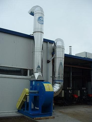 вытяжка для туалета: Sənaye mərkəzdənqaçma ventilyatoru və qaz çıxarış sistemi Məhsul — 1