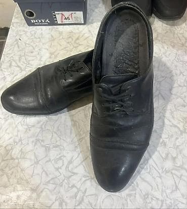 Klassik kişi ayaqqabısı - Rəng: qara - Stil: bağlamalı, kapronlu