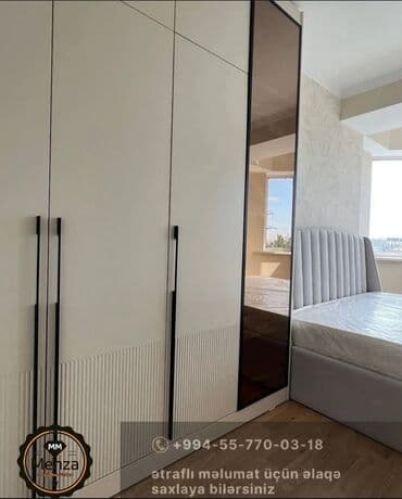 paltar işkafı: Yeni, Açılan, 4 qapılı Düz dolab, Qarderob, paltar dolabı, Rusiya — 3