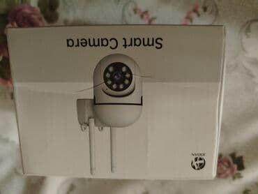 insta 360 qiymeti: Ağ rəngli, fırlanan korpuslu təhlükəsizlik kamerası. Led işiq, gecə — 11