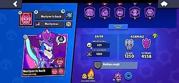 Brawl Stars hesabı – “Nuriyev is back” - Kuboklar: 18,552 (maksimum — 2