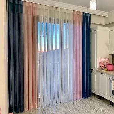 Pərdə və jalüz dizaynları - Zərif tüllər: Ağ, krem və pastel