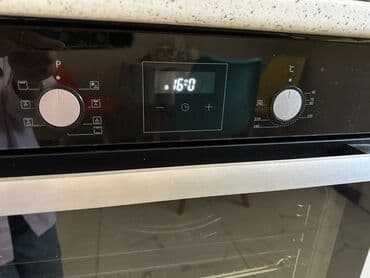 халаделник бу: Духовка Simfer, Электрическая, цвет - Черный, Встраиваемая, Б/у — 1