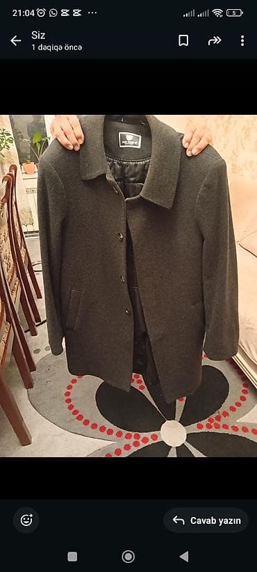 Kişi palto – Pool Team markası - Rəng: tünd boz - Dizayn: klassik lalafo.az -da Kişi palto – Pool Team markası - Rəng: tünd boz - Dizayn: klassik