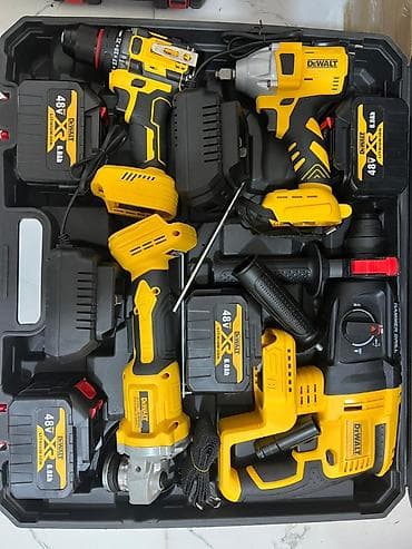 Alət dəstləri: Dewalt üslubunda çoxfunksiyalı akkumulyatorlu alət dəsti, sərt plastik — 2