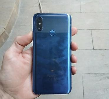 rəsmi note 8 pro: Xiaomi Mi 8, 64 GB, rəng - Göy, 
 Barmaq izi — 2