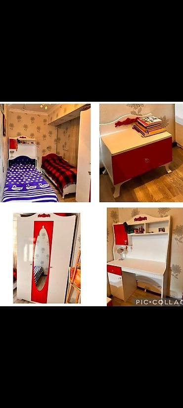 Oğlan və qız üçün, İşlənmiş, 2 təknəfərlik çarpayı, Yazı masası, Dolab, 2 tumba lalafo.az -da Oğlan və qız üçün, İşlənmiş, 2 təknəfərlik çarpayı, Yazı masası, Dolab, 2 tumba