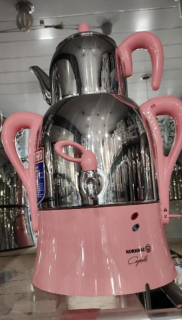 Samovar Elektrik samovar Korkmaz Türkiyə istehsali 50 bardak çay