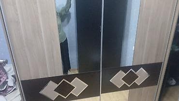2 двери, С зеркалом, Другой цвет, Дерево, Купе, Прямой шкаф — 1