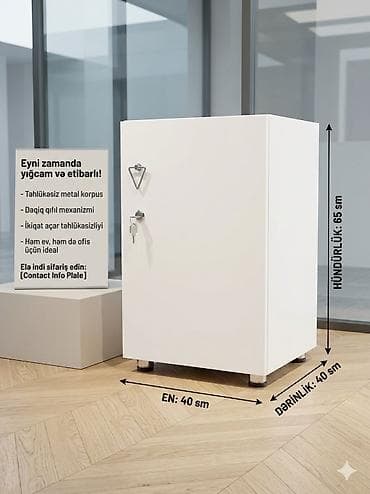 Кассовое оборудование: ​🌟 Ofisiniz və Eviniz Üçün Modern Həll: Yığcam və Təhlükəsiz Şkaf! — 1