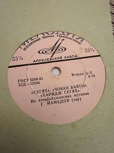 reper: Vinil plastinka – “Мелодия” (Aprelevskiy zavod), 33⅓ dövr/sürət — 1