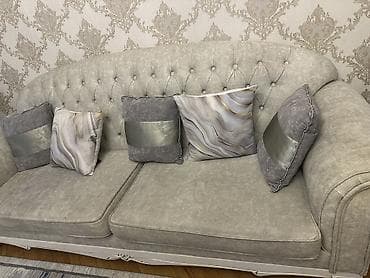 mebel dəsti: İşlənmiş, Klassik divan, Divan, Bazasız, Açılmayan — 2