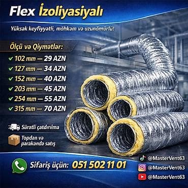 turba satilir: Havalandırma borusu, Qofralı, Alüminium, 102 mm, Yeni — 2