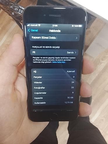 iphone 4s telefon: IPhone 7, 32 GB, Qara, Barmaq izi, Face ID — 3