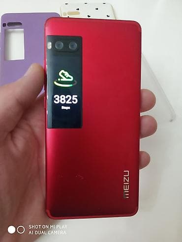 Meizu Pro 7 (qırmızı) – arxa əlavə ekranlı smartfon - Unikal ikili — 4