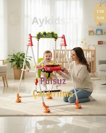 👶 YENİ UŞAQ YELLƏNCƏYİ – KEYFİYYƏT + PULSUZ ÇATDIRILMA! 🔥 Körpəniz