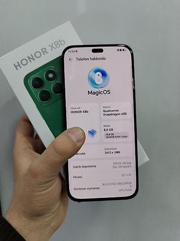 ikinci el iphone x: Honor X8b, 256 GB, rəng - Qara, Zəmanət, Sensor, Barmaq izi — 2