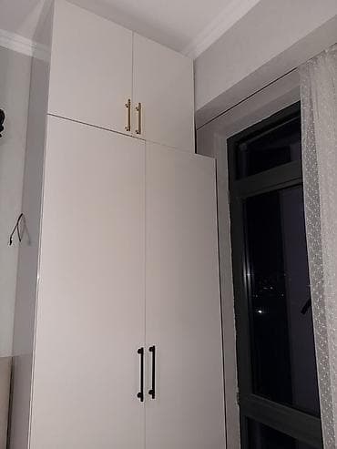qardirob mebel: Yeni, 4 qapılı, Güzgülü, Ağ, Taxta, Açılan, Künc dolab — 3