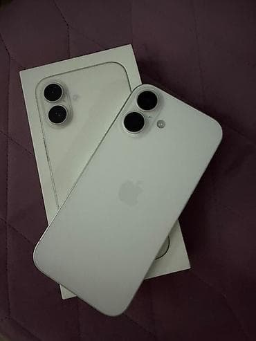 2.5mm kabel: IPhone 16, 256 GB, Ağ, Face ID — 2