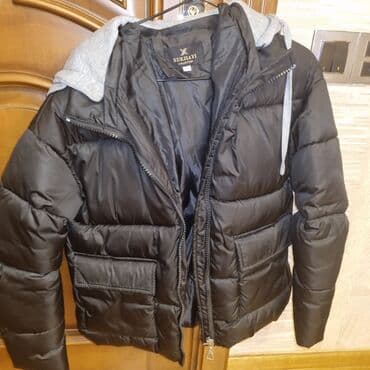 женские черные кроссовки: Пуховик куртка, M — 3