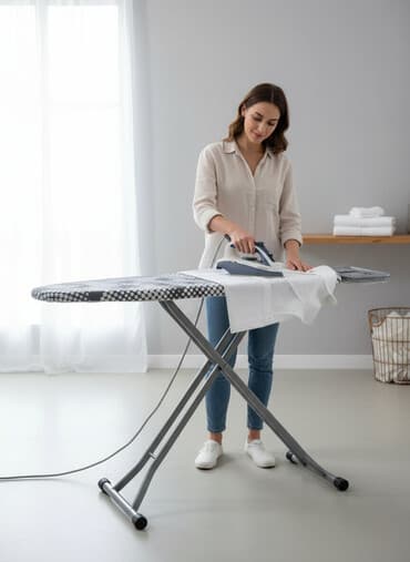 santexnik utu: Utu stolu qatlanan qalin ayaqli xrom utu altliqli — 1