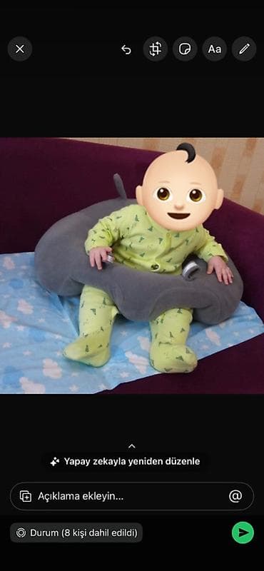 islenmis mebiler: Uşaq üçün oturma dəstəyi yastığı - Model: U formalı oturma dəstəyi - — 1
