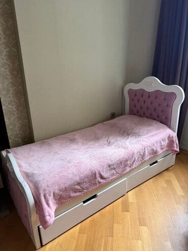 спинка для кровати: Qız üçün, Çarpayı, Bazasız, Matrassız, Siyirməli — 1