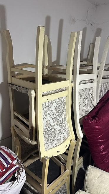 bar stolu: Qonaq otağı üçün, Qatlanmayan, rəng - Ağ Stul — 4