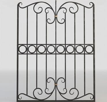 Qapılar və aksessuarlar: Dəmir pəncərə barmaqlıqları – dekorativ kovka dizaynları Məhsul — 5