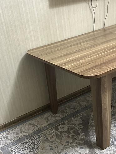 cevik 165: Açılan yemək masası – təbii ağac naxışlı, isti qoz rəngi - Forma — 1