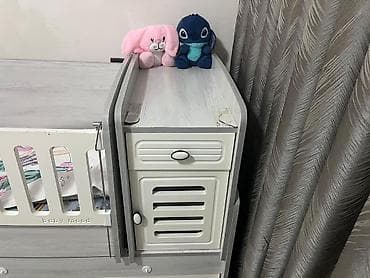şaxda baba: Çarpayı-tipli uşaq beşiyi – “baby mood” kombinə model - Rəng: açıq — 5
