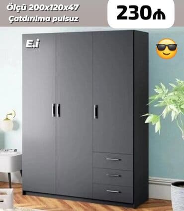Divanlar: Yeni, Düz dolab, Qarderob, paltar dolabı