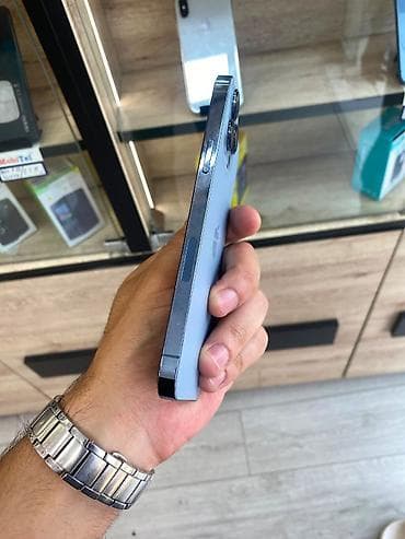 macbook pro m3: IPhone 13 Pro Max, 128 GB, Pacific Blue, Zəmanət, Simsiz şarj, Face ID — 2