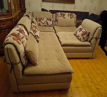 İşlənmiş, Künc divan, Divan, Kreslo, 2 kreslo, Bazasız, Açılan — 2