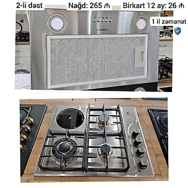 Qaz sobası Quraşdırılan, 4 gözlü, Yeni