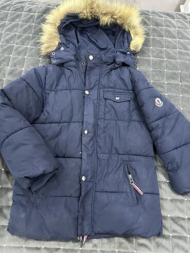 Uşaq üçün qışlıq şişmə kurtka - Rəng: tünd mavi - Model: kapüşonlu