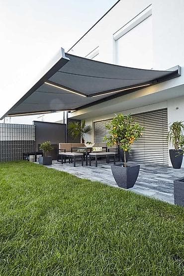 parda: Teras və həyətlər üçün günqoruyucu tent sistemləri Məhsul təsviri: - — 2