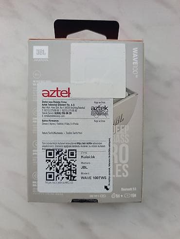Yeni Simsiz (Bluetooth) Qulaqcıqlar, JBL, rəng - Boz