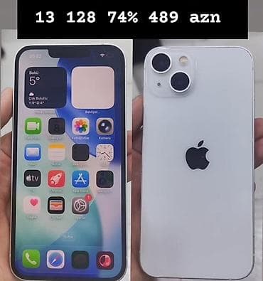 IPhone 13, 128 GB, Ağ, Face ID