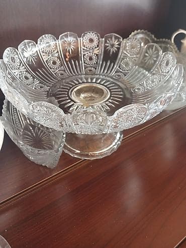 Dekorativ qab-qacaq dəsti - Porcelan sup qabı: ağ rəng, qapaqlı, iki — 2