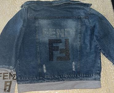 Qadın ayaqqabıları: Denim gödəkçə – kapüşonsuz, düyməli model 2 ədəd cins jilet – L və — 2