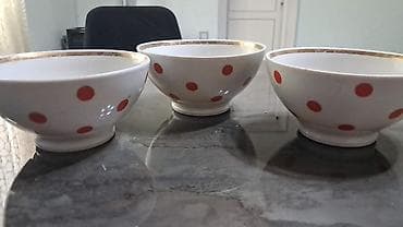 Kasalar, 6 ədədli dəst, rəng - Ağ, Keramika